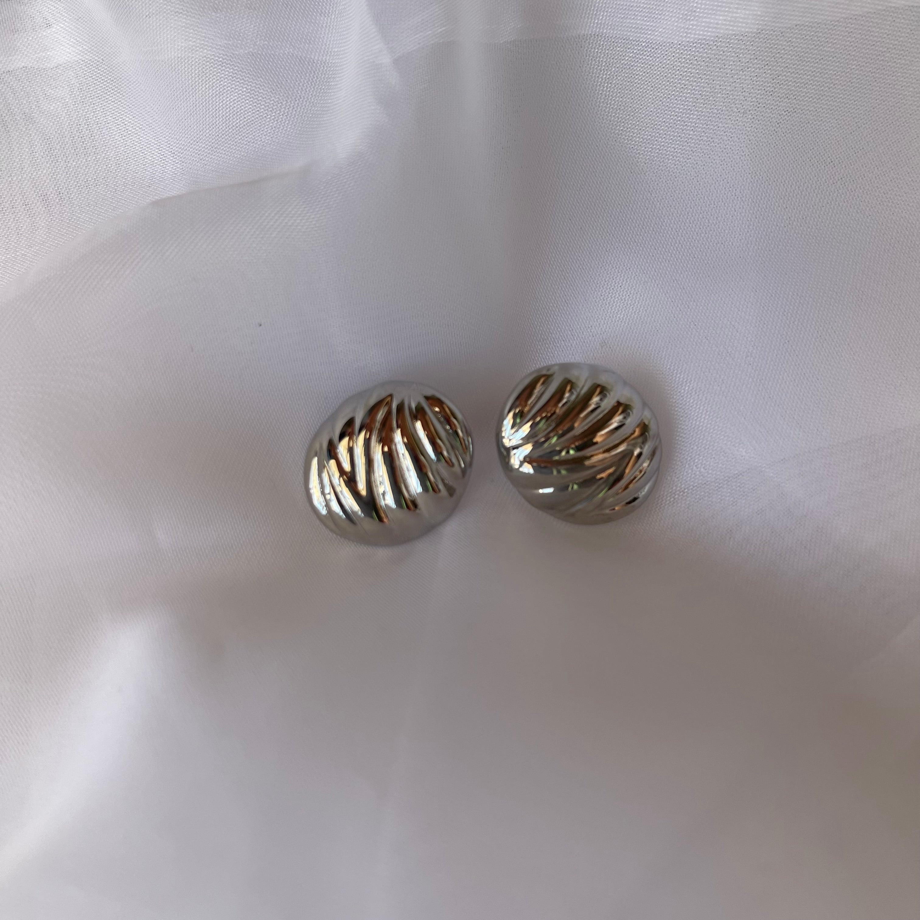 Aretes óvalo textura