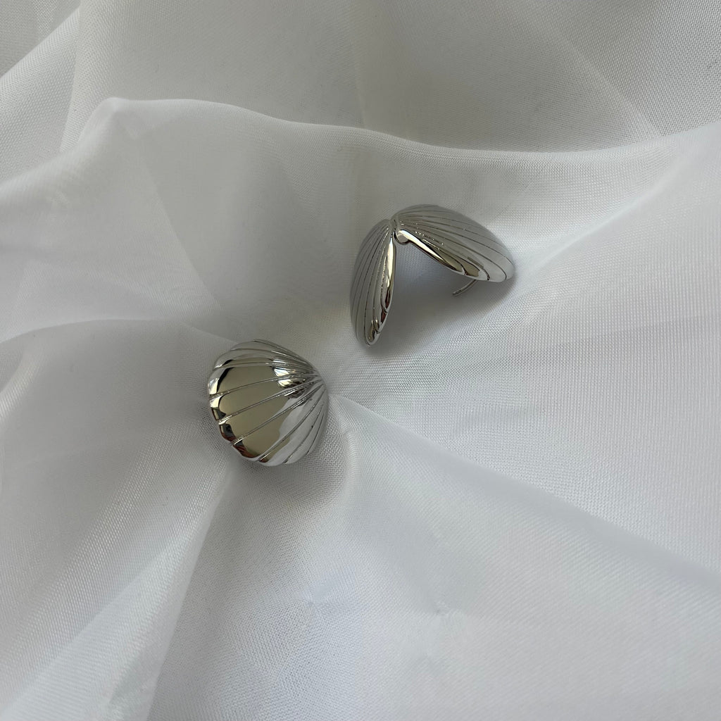 Aretes Conchita plateada