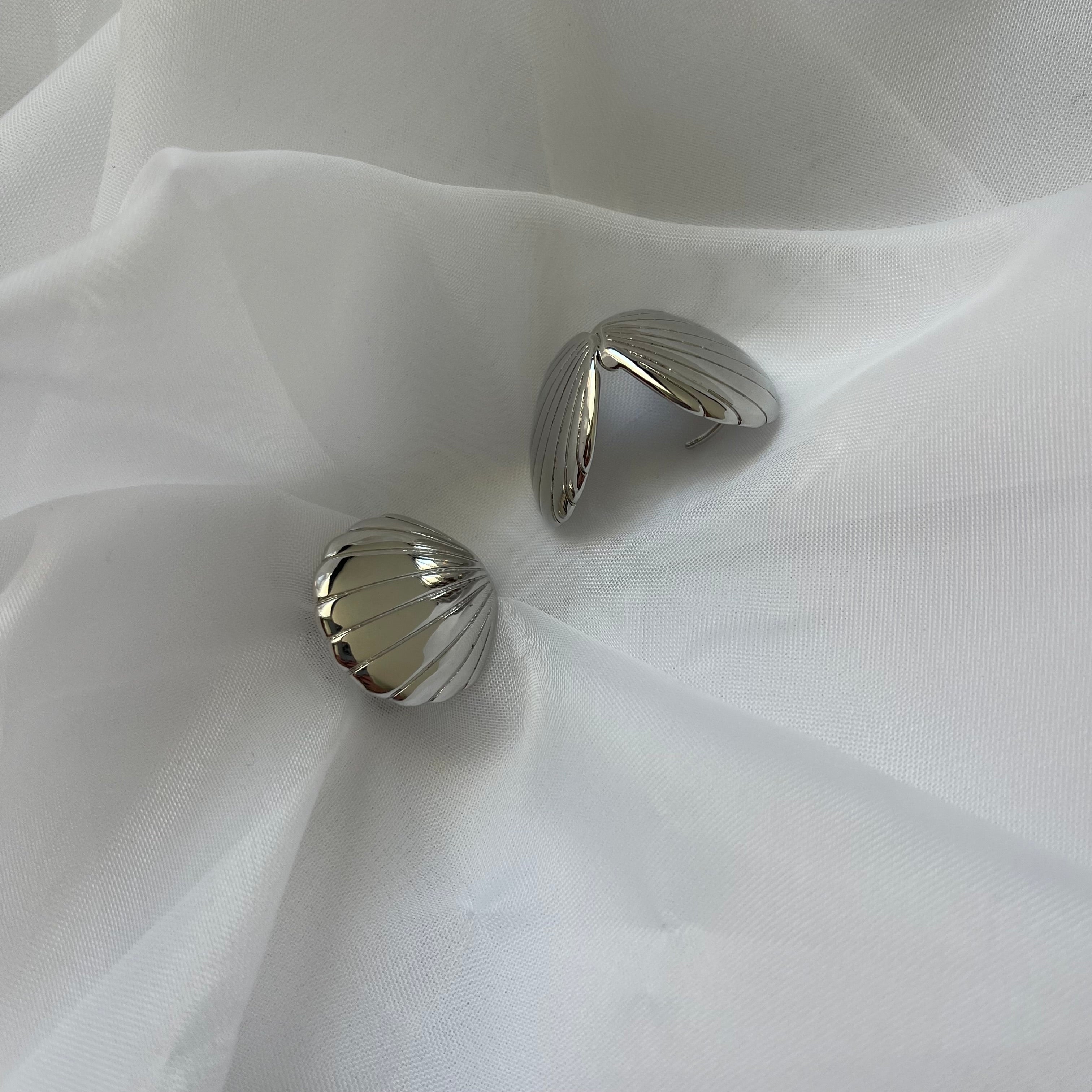 Aretes Conchita plateada