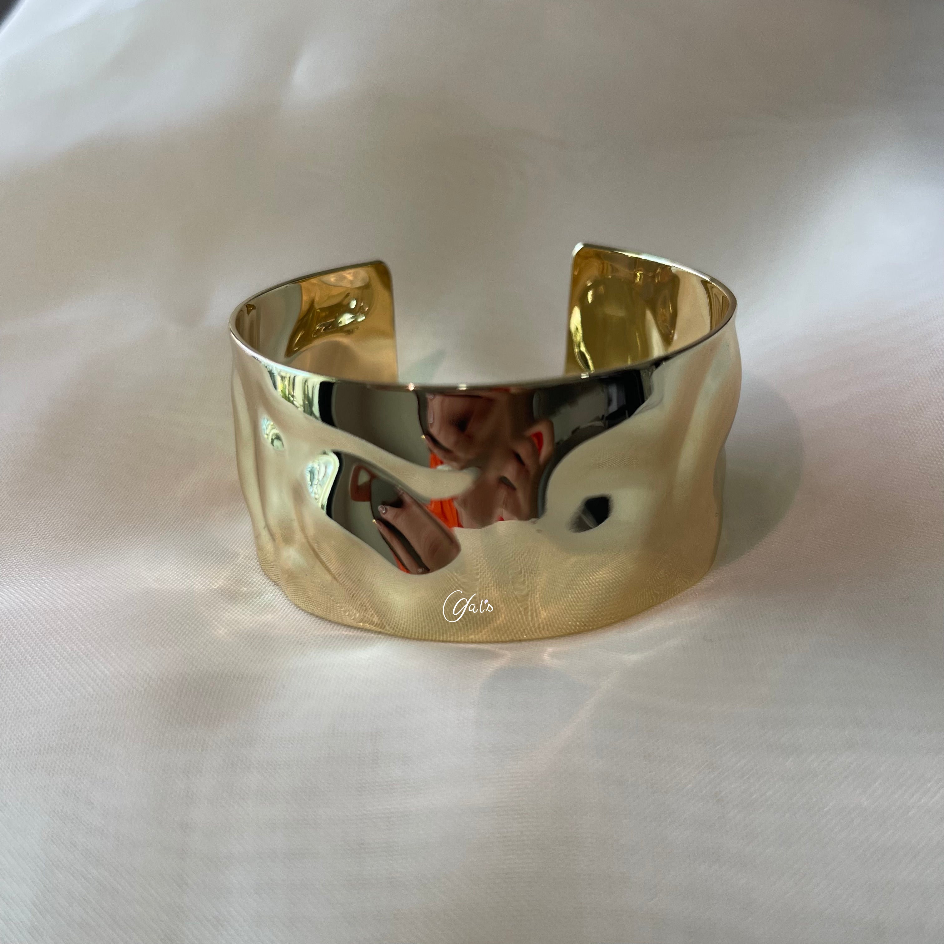 Brazalete Clásico Grueso Oro